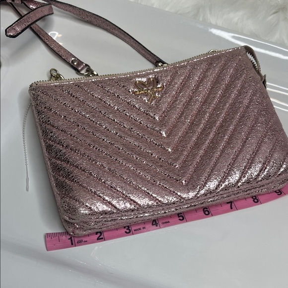 Victoria's Secret Metallic Pink Crossbody Bag - Picture 8 of 10